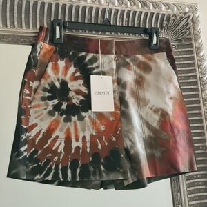 VALENTINO Sub-zero Couture Multicolor Tie-Die Print Shorts IT 40 US 4 S Org $980